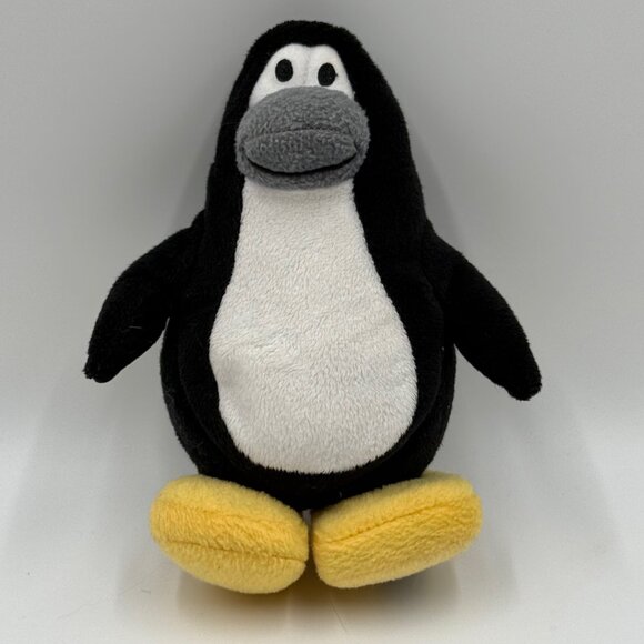 Disney Club Penguin Plush 7" Black & White Stuffed Animal Toy No Costume NO COIN - Picture 1 of 7